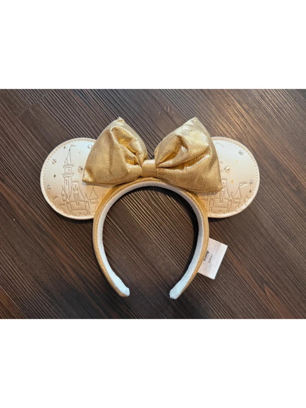 Disney Parks Cinderella’s Castle Minnie Ears Cinderella Ear Headband gold